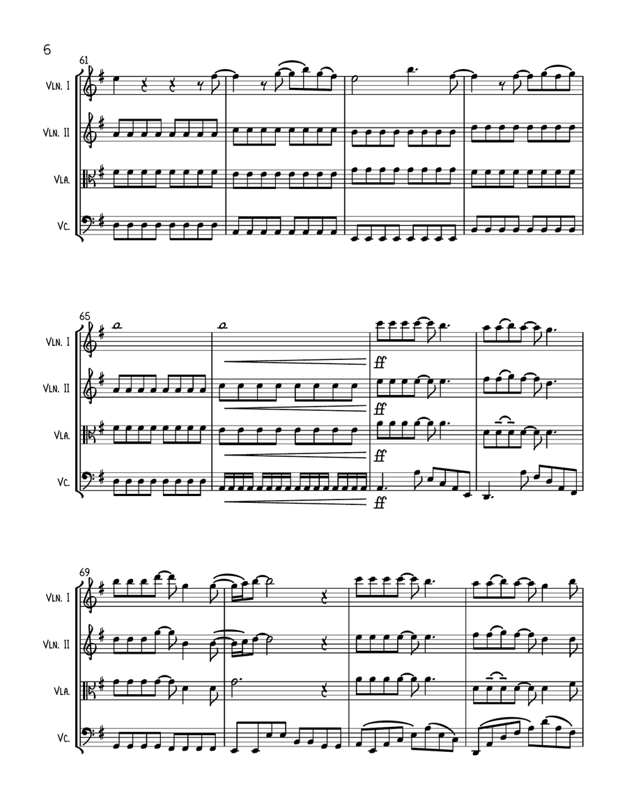 Shallow String Quartet scores gallery preview page 6