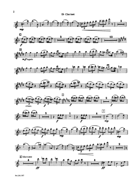 March and Procession of Bacchus: E-flat Soprano Clarinet