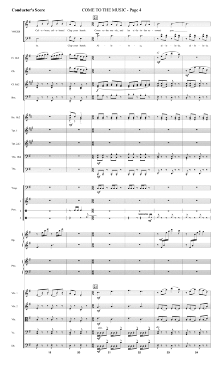 Come to the Music - Score Choir scores gallery preview page 4