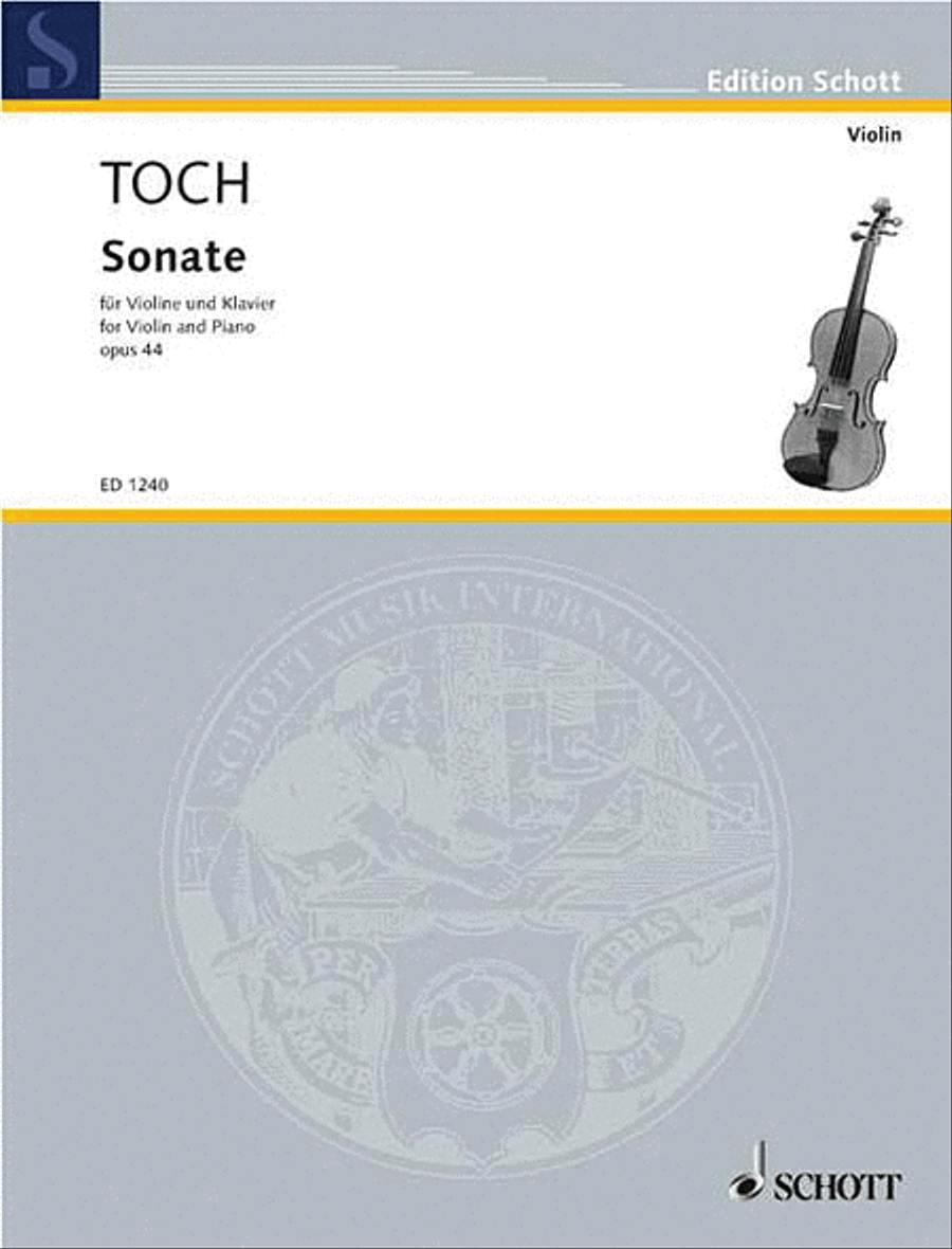 Sonata Op. 44 Violin Solo scores gallery preview page 1