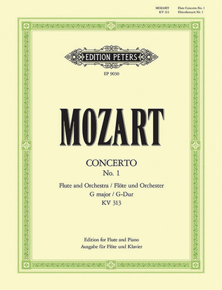 Book cover for Flute Concerto No. 1 in G K313 (285c) (Edition for Flute and Piano)