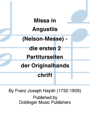 Missa in Angustiis (Nelson-Messe) - die ersten 2 Partiturseiten der Originalhandschrift