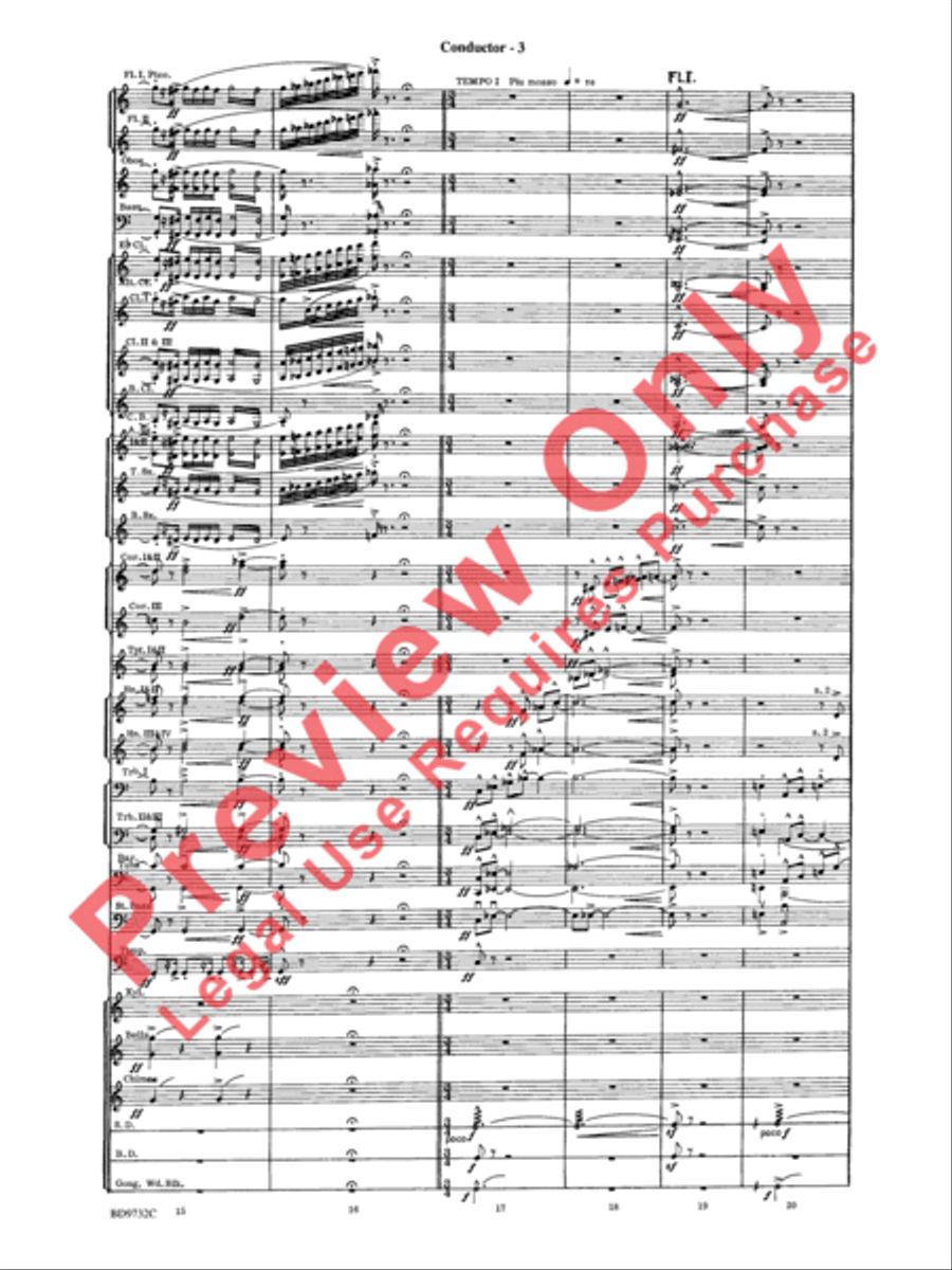 Symphonic Movement Concert Band scores gallery preview page 5