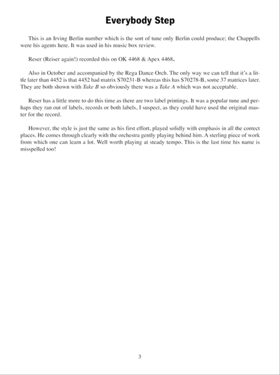 Harry Reser Tenor Banjo Legend Banjo scores gallery preview page 4