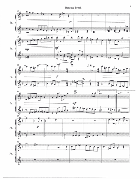 Baroque Break Wind Octet Arranged for Piano, Four Hands image number null