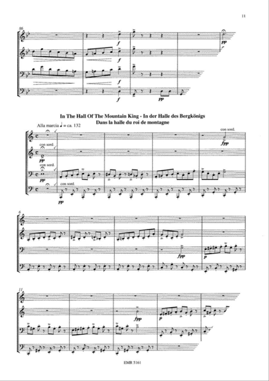 Peer Gynt Peer Gynt Brass Ensemble scores gallery preview page 6