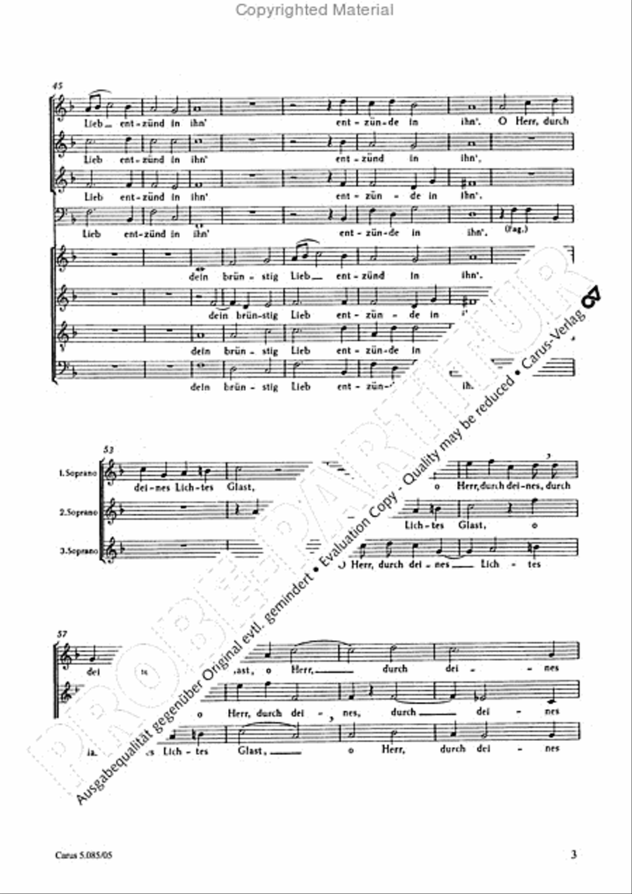 Come, Holy Ghost (Komm, heiliger Geist) 4-Part scores gallery preview page 4