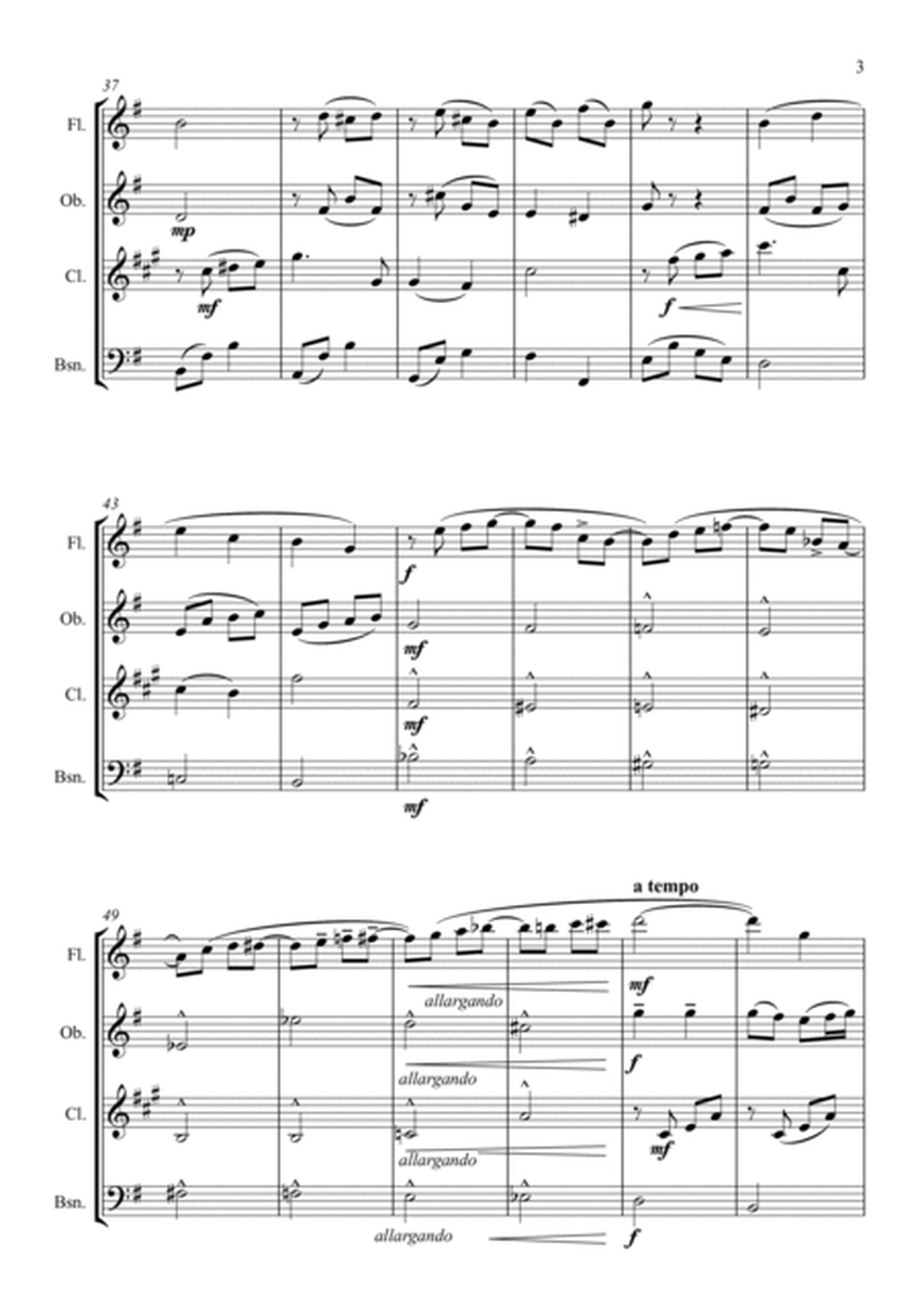 Chanson De Matin- E Elgar for Wind Quartet-Intermediate image number null