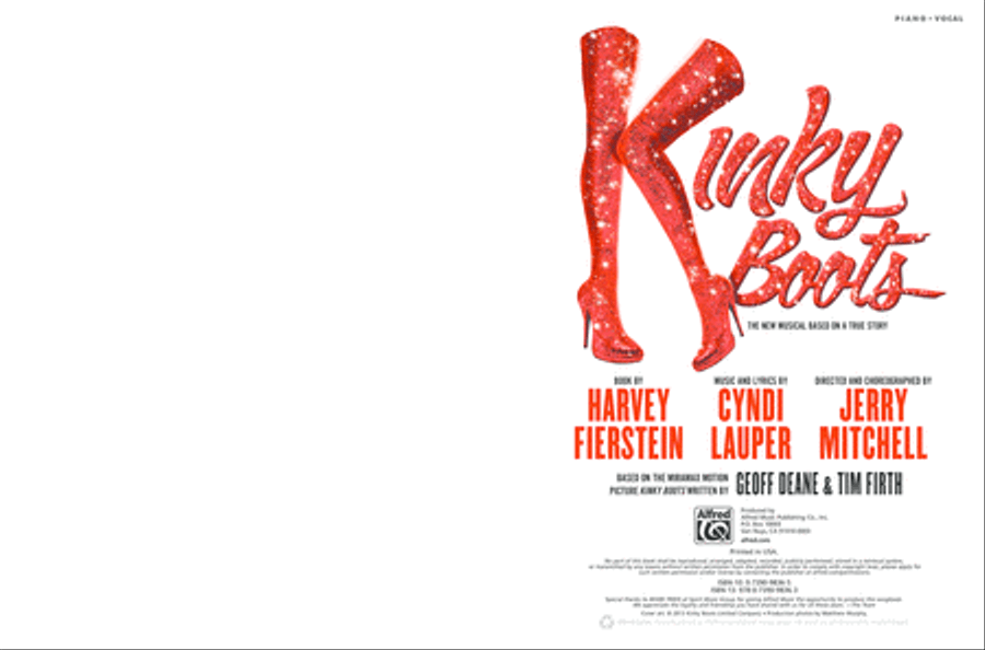 Kinky Boots -- Sheet Music from the Broadway Musical Piano, Vocal, Guitar scores gallery preview page 2