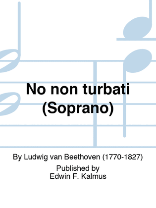 Book cover for No non turbati (Soprano)