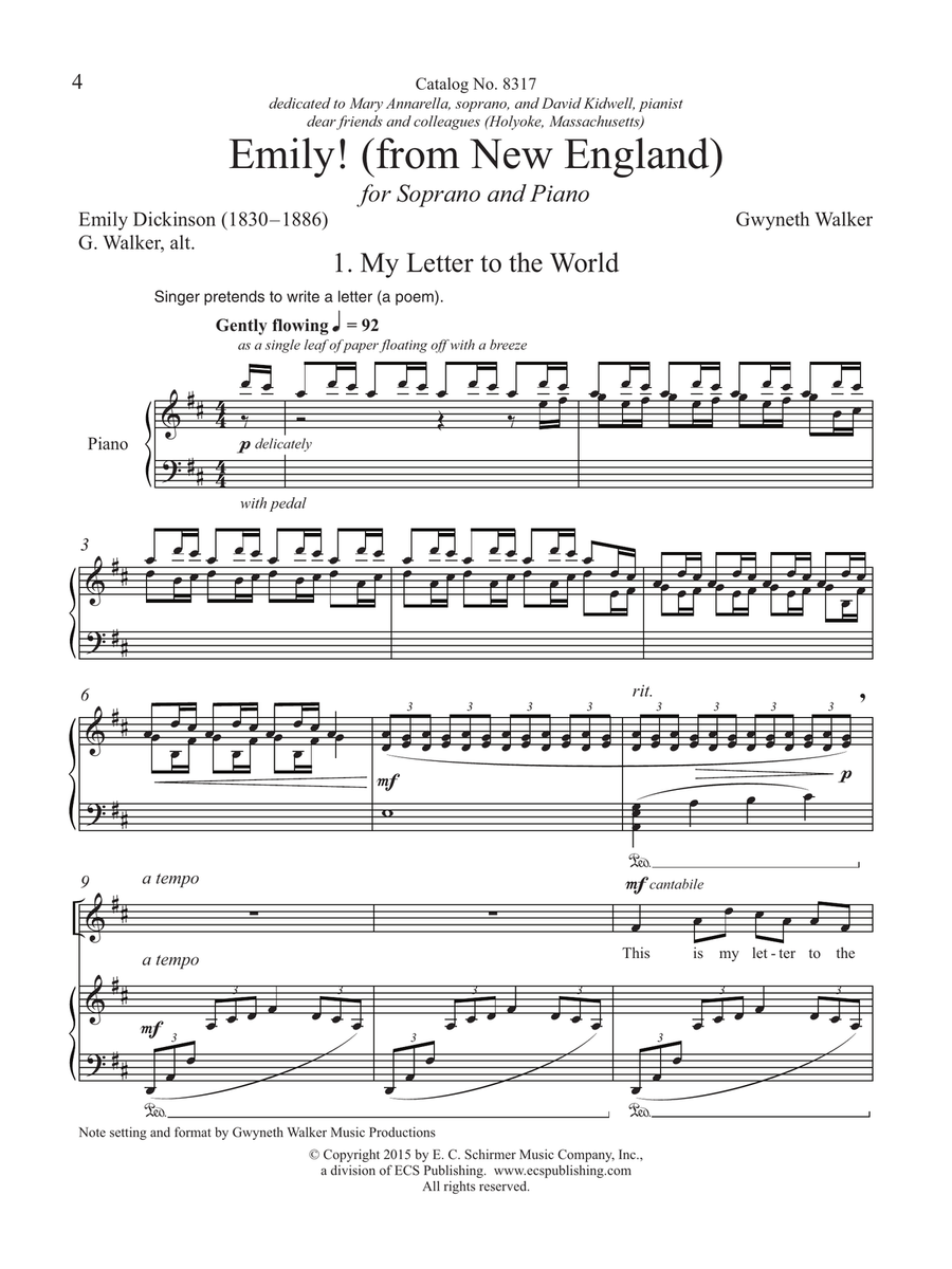 Emily! (from New England) Soprano Voice scores gallery preview page 6