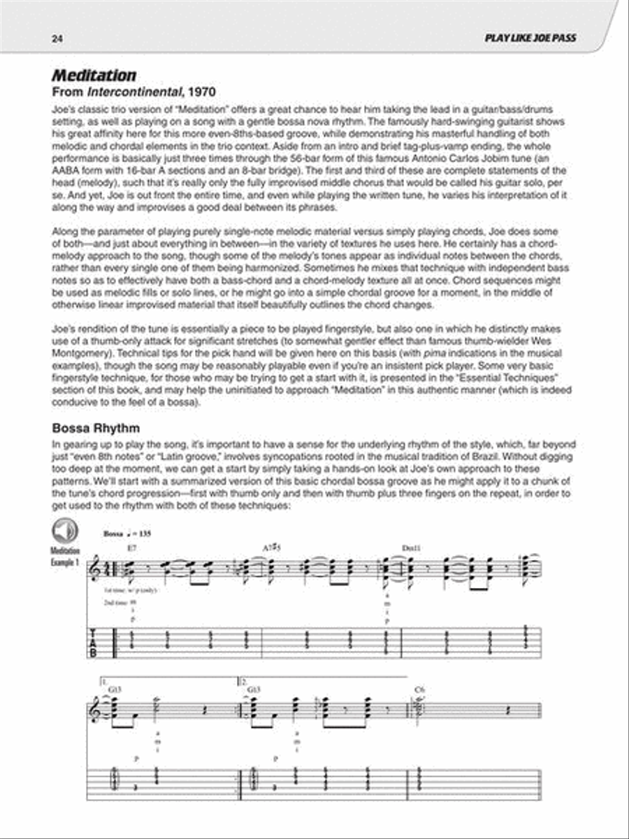 Play Like Joe Pass: The Ultimate Guitar Lesson Book with Online Audio Electric Guitar scores gallery preview page 4