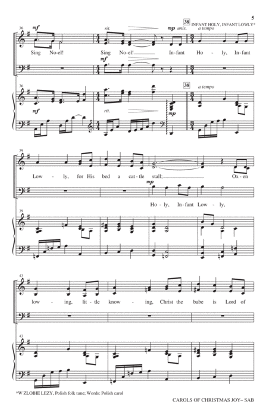 Carols Of Christmas Joy 3-Part scores gallery preview page 4