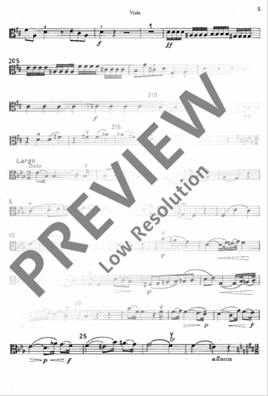 Symphony No. 1 Viola scores gallery preview page 6