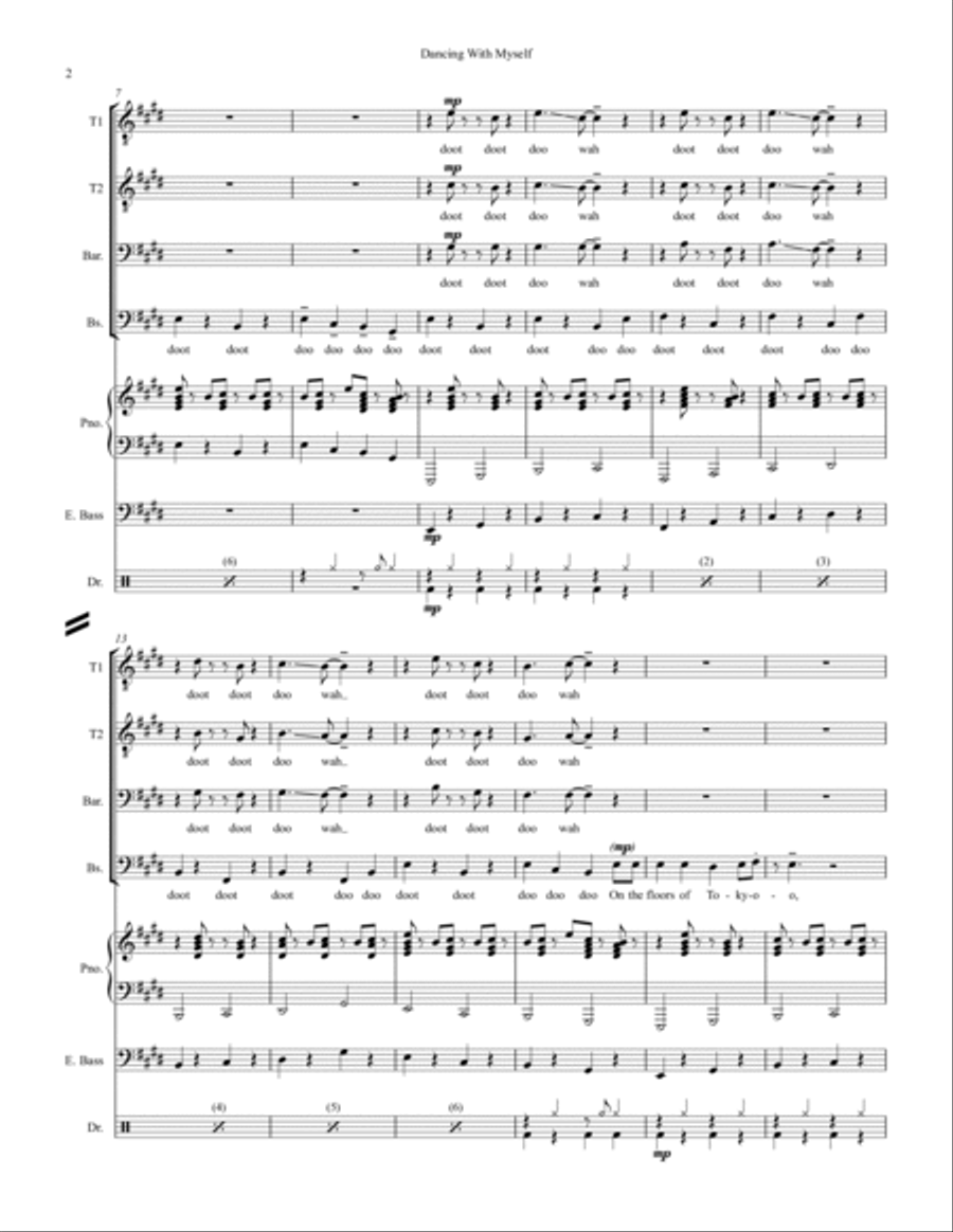 Dancing With Myself Small Ensemble scores gallery preview page 2