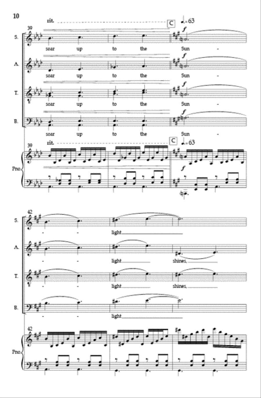Across the Vast, Eternal Sky (Vocal Score) SSAATTBB scores gallery preview page 9