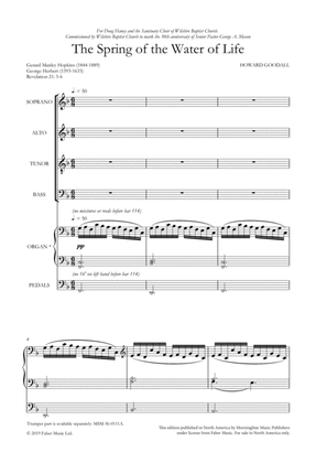 The Spring of the Water of Life (Downloadable Choral Score)
