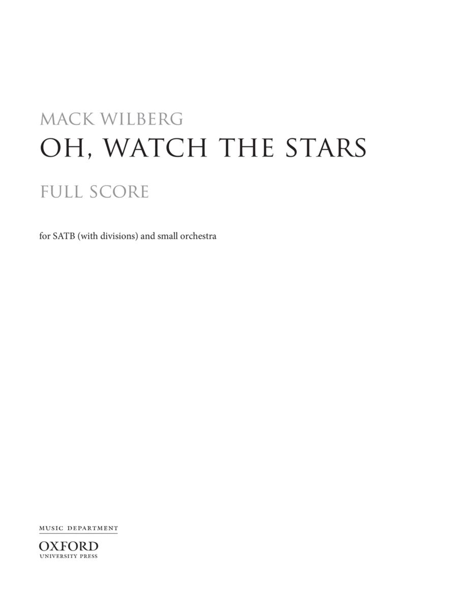 Oh, watch the stars