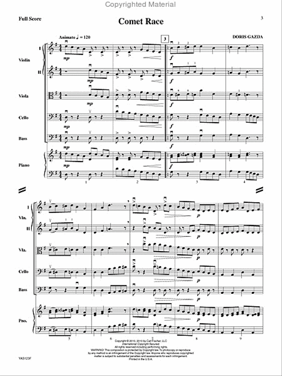 Comet Race String Orchestra scores gallery preview page 2
