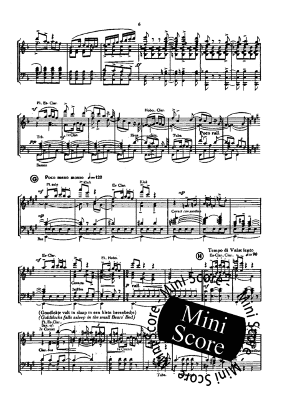 The Three Bears The Three Bears Concert Band scores gallery preview page 7