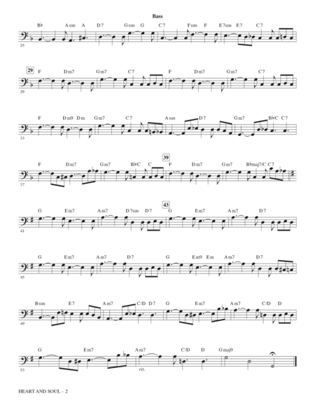 Heart and Soul (arr. Kirby Shaw) - Bass