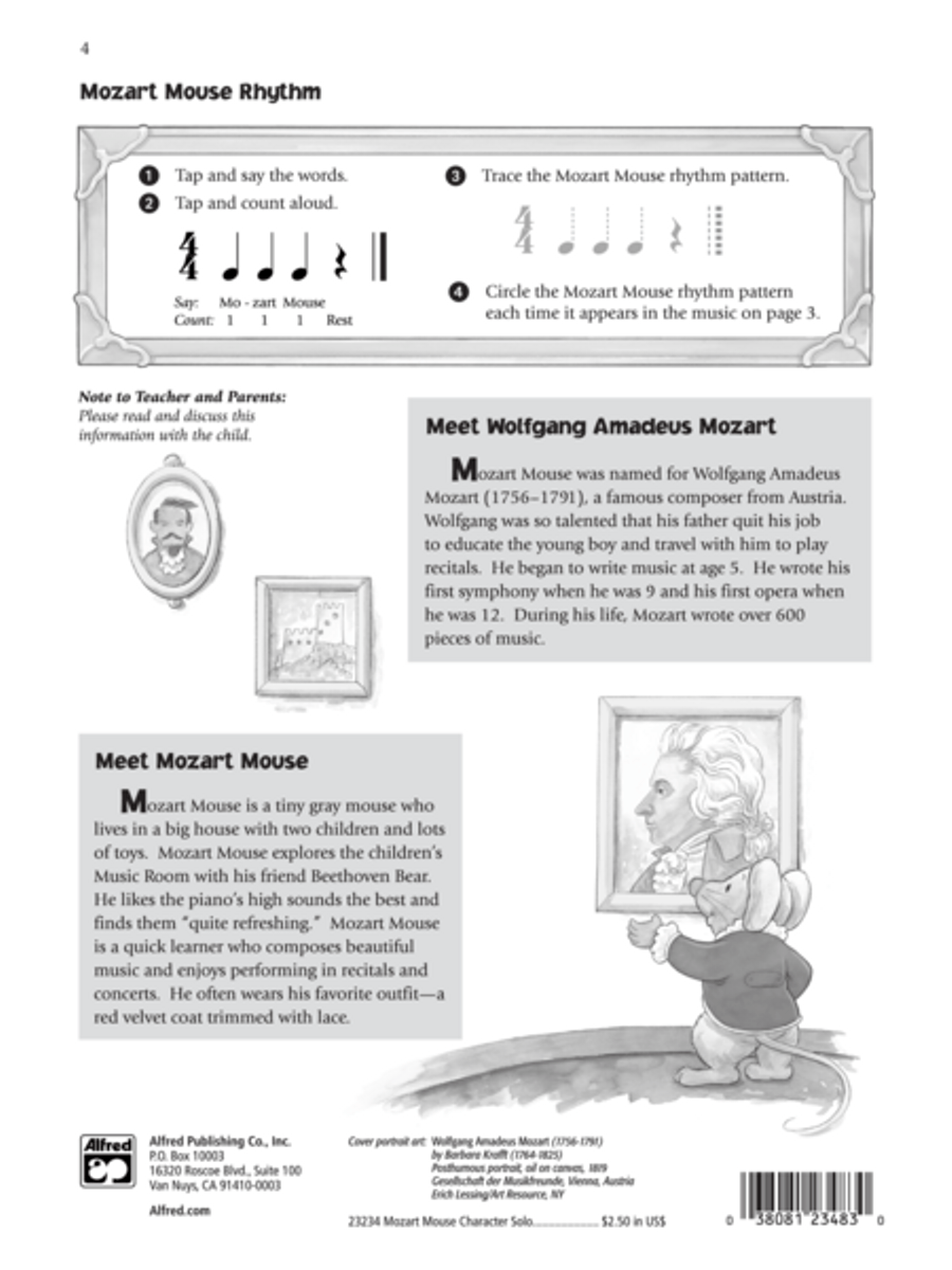 Music for Little Mozarts - Character Solos: Mozart Mouse Piano Method scores gallery preview page 2