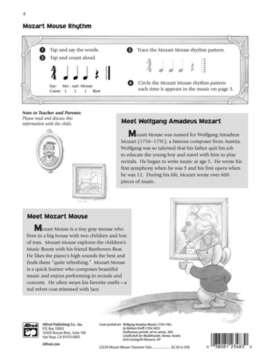 Music for Little Mozarts - Character Solos: Mozart Mouse