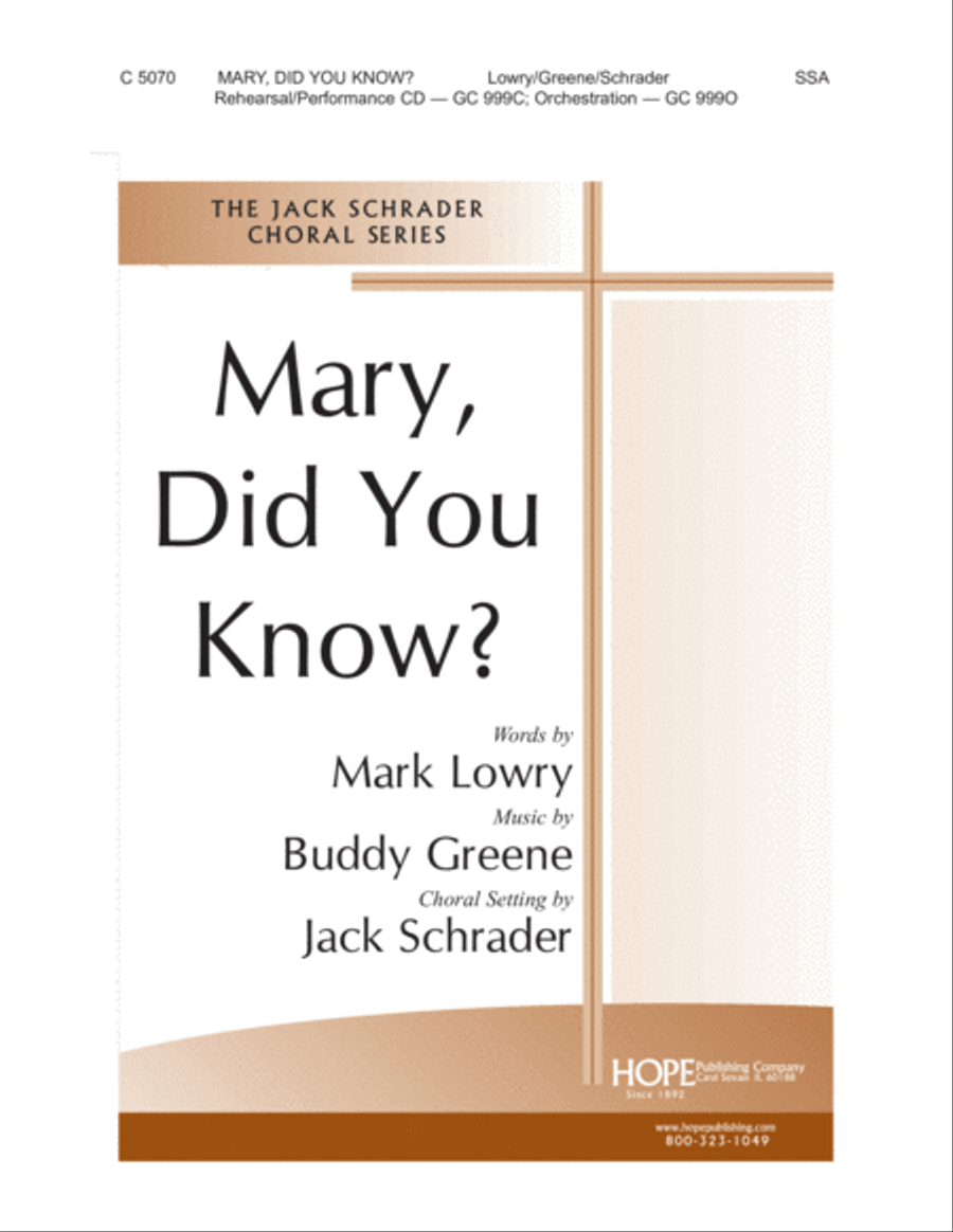 Book cover for Mary, Did You Know?