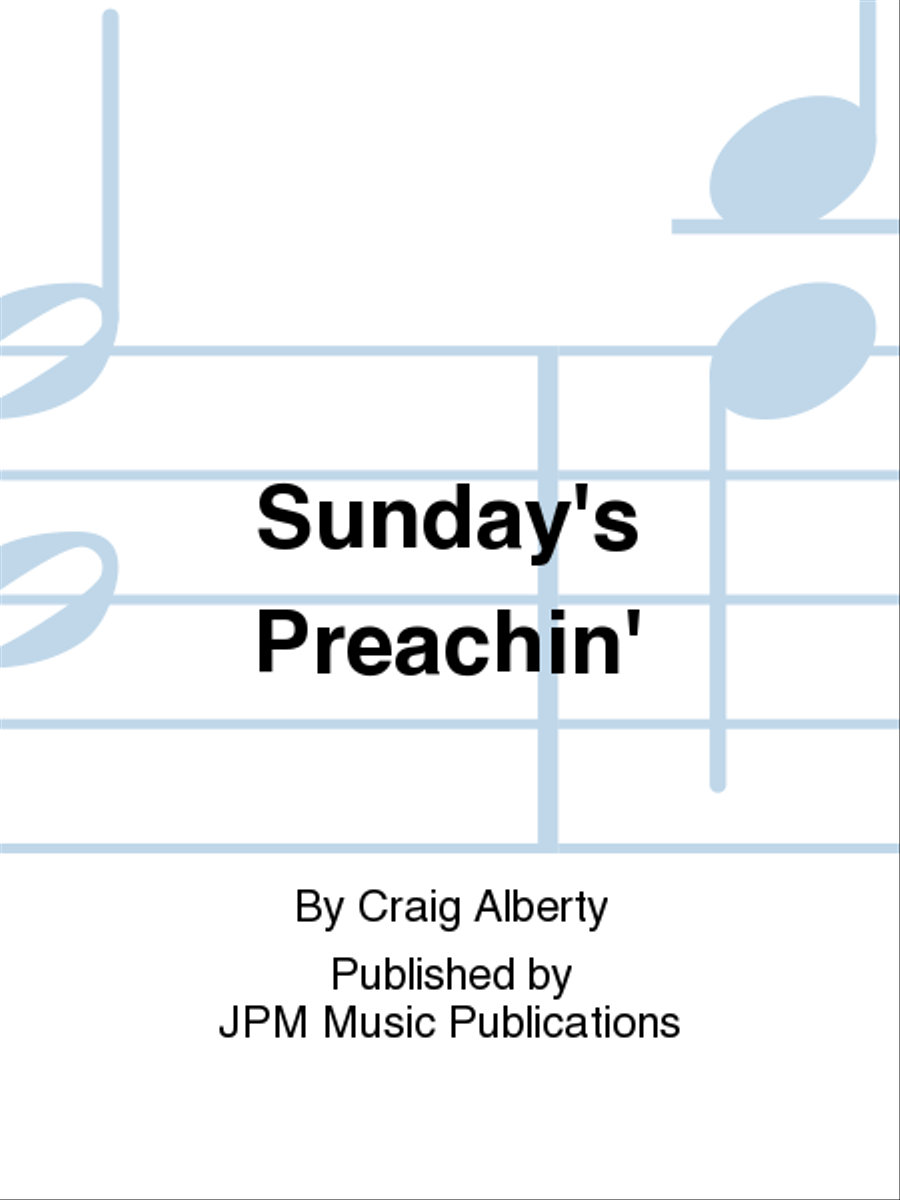 Sunday's Preachin' Jazz Ensemble scores gallery preview page 1