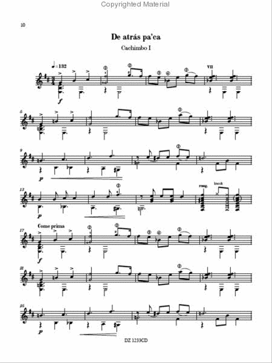 3 Suites (CD inclus) 3 Suites (CD inclus) Classical Guitar scores gallery preview page 2