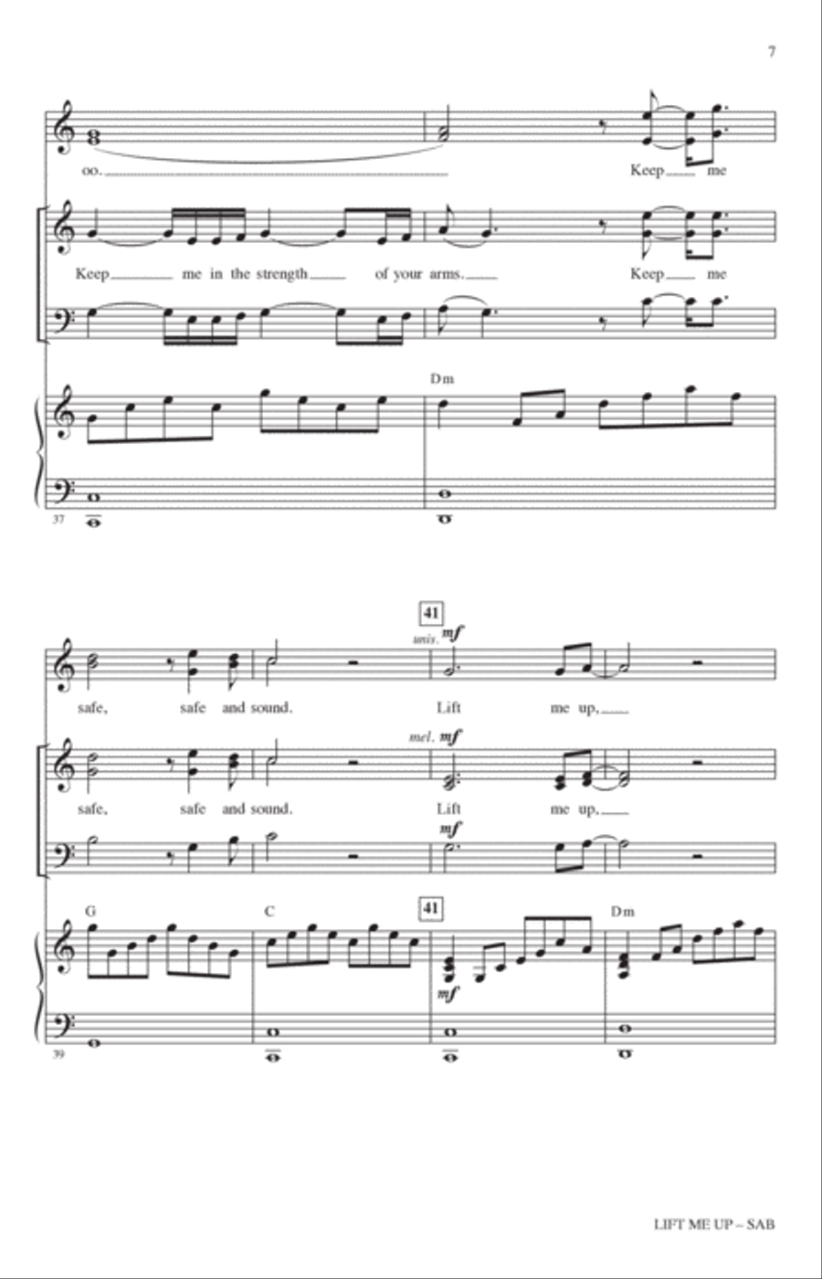 Lift Me Up (from Black Panther: Wakanda Forever) (arr. Mac Huff) 3-Part scores gallery preview page 6