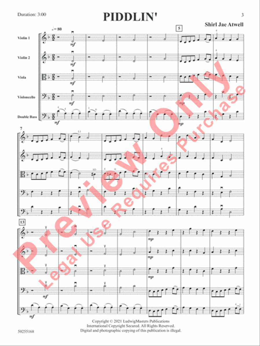 Piddlin' String Orchestra scores gallery preview page 4