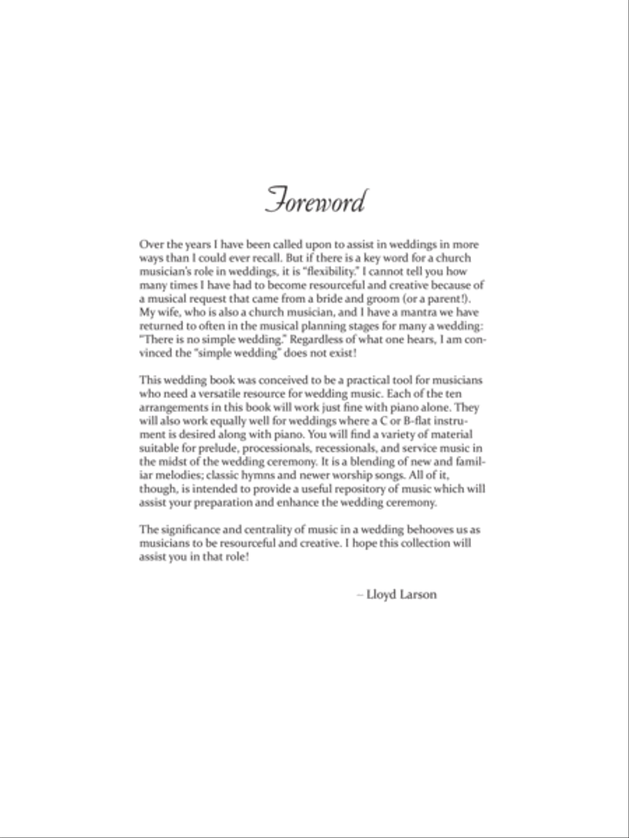 Today's Favorites for Weddings Piano Solo scores gallery preview page 3