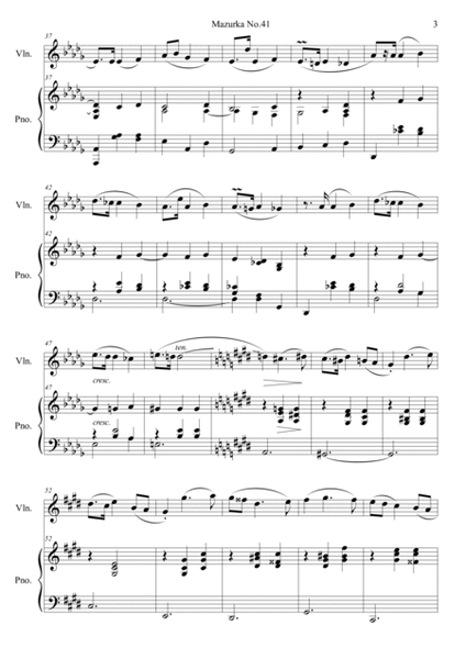 Mazurka No.41 Op. 63 No. 3 image number null