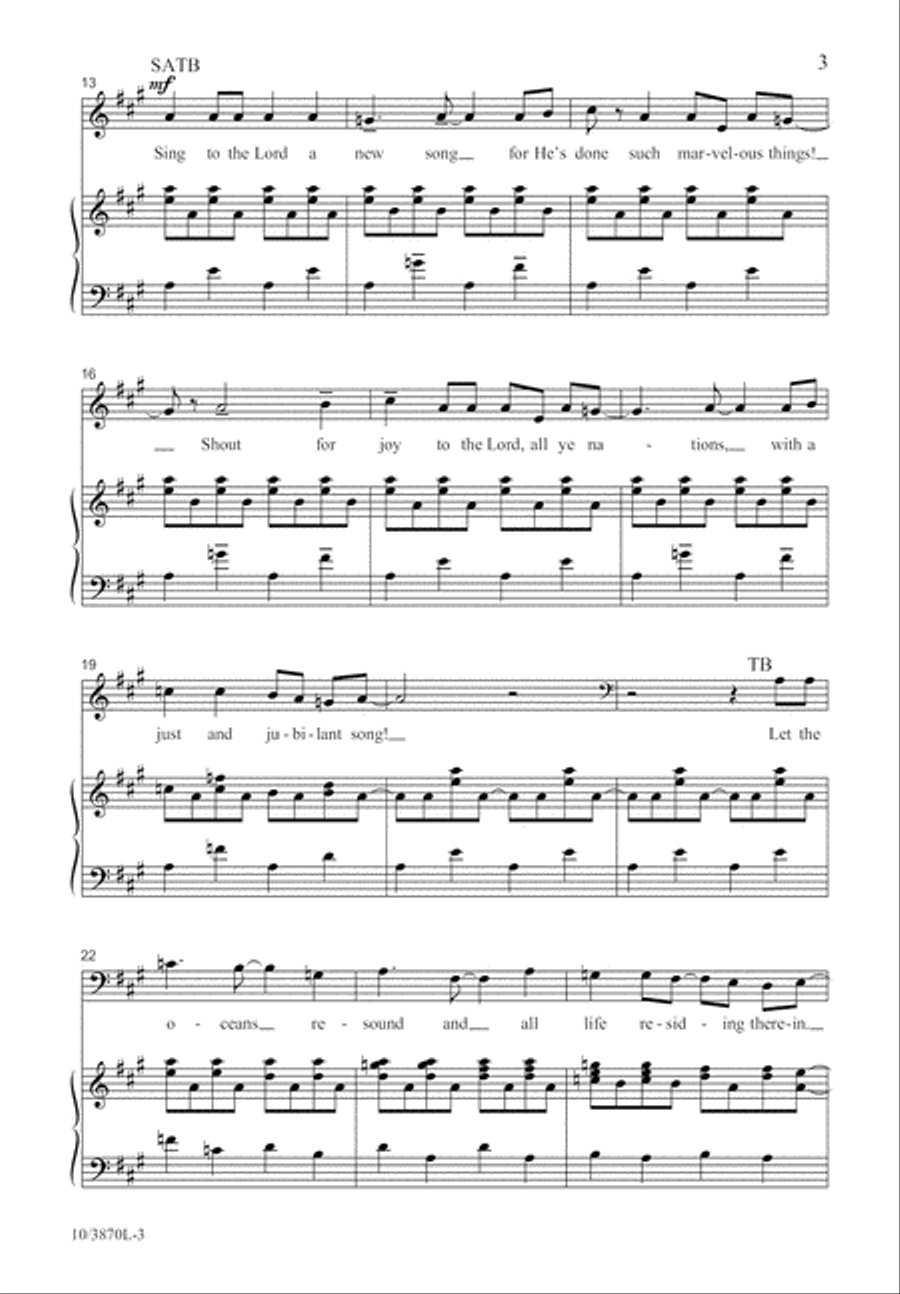 Sing a Jubilant Song 4-Part scores gallery preview page 4