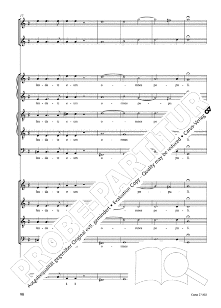 Salmi I (Selva morale e spirituale) Collection / Songbook scores gallery preview page 115