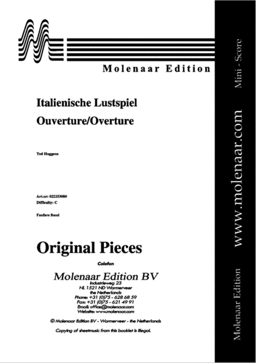 Italienische Lustspiel Ouverture Concert Band scores gallery preview page 2