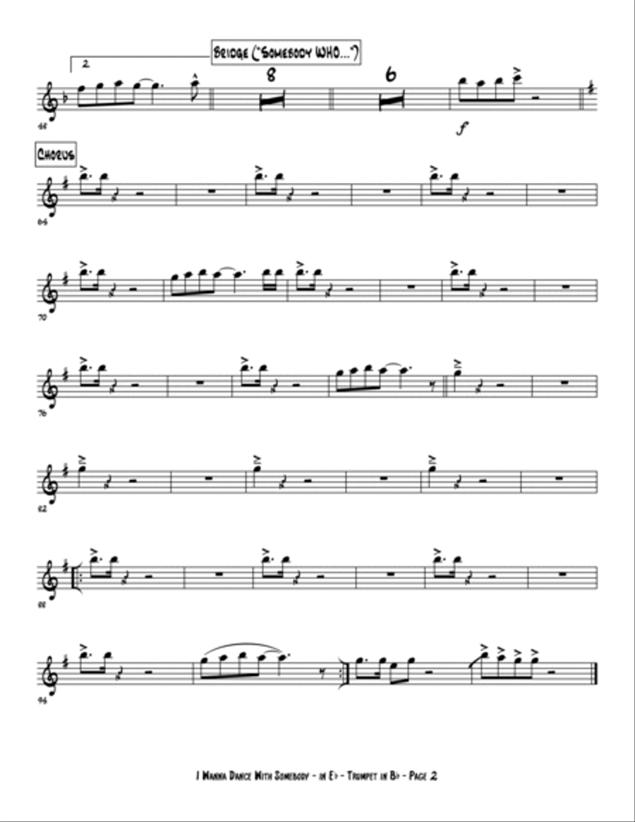 I Wanna Dance With Somebody Small Ensemble scores gallery preview page 4