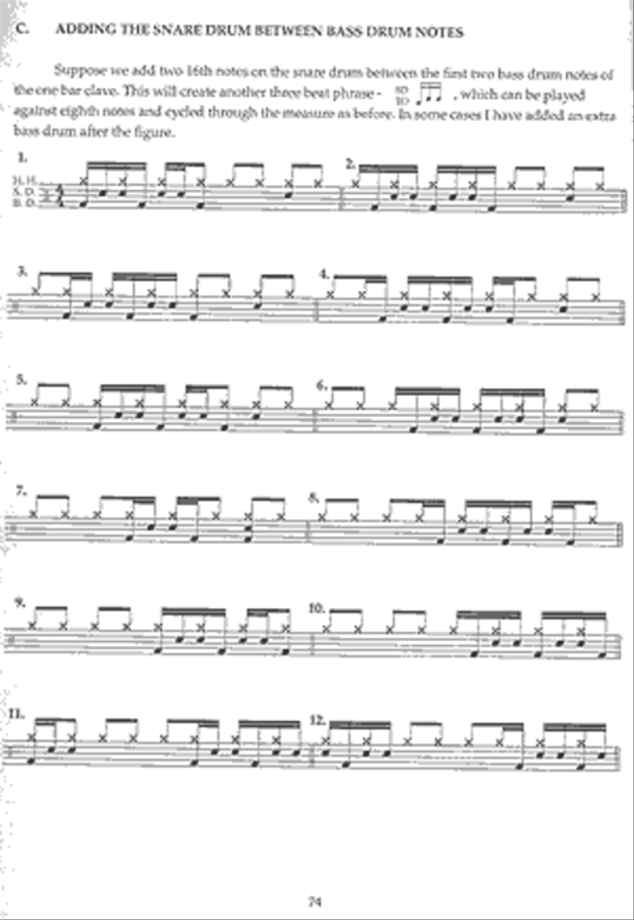 Complete Funk Drumming Book Drum Set scores gallery preview page 6