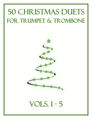 Book cover for 50 Christmas Duets for Trumpet and Trombone