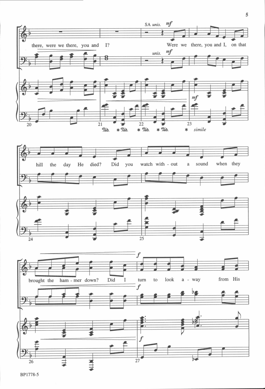 Were We There? 4-Part scores gallery preview page 4