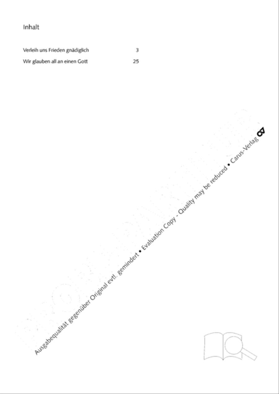 We all believe in one true God (Wir glauben all an einen Gott) 4-Part scores gallery preview page 3