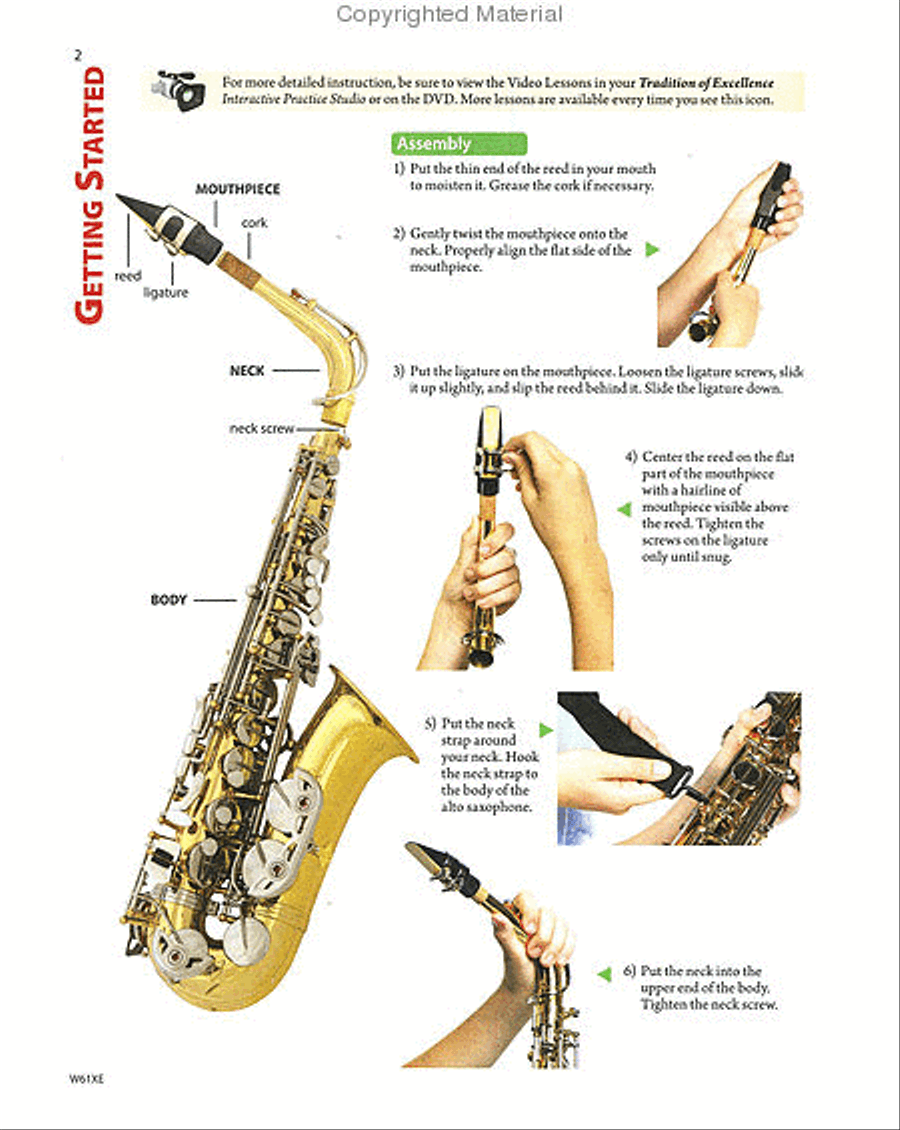 Tradition of Excellence Book 1 - Eb Alto Saxophone Concert Band Methods scores gallery preview page 4