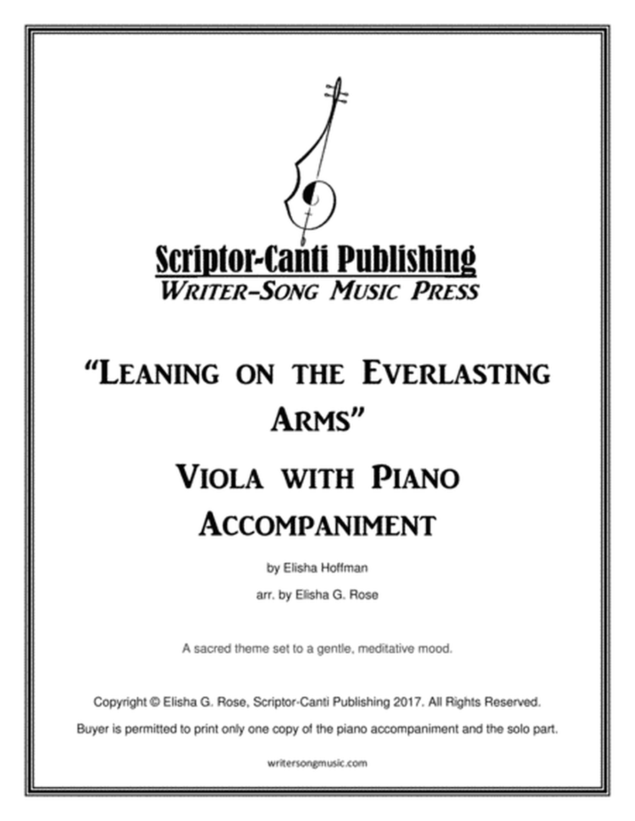 Leaning on the Everlasting Arms - Viola image number null