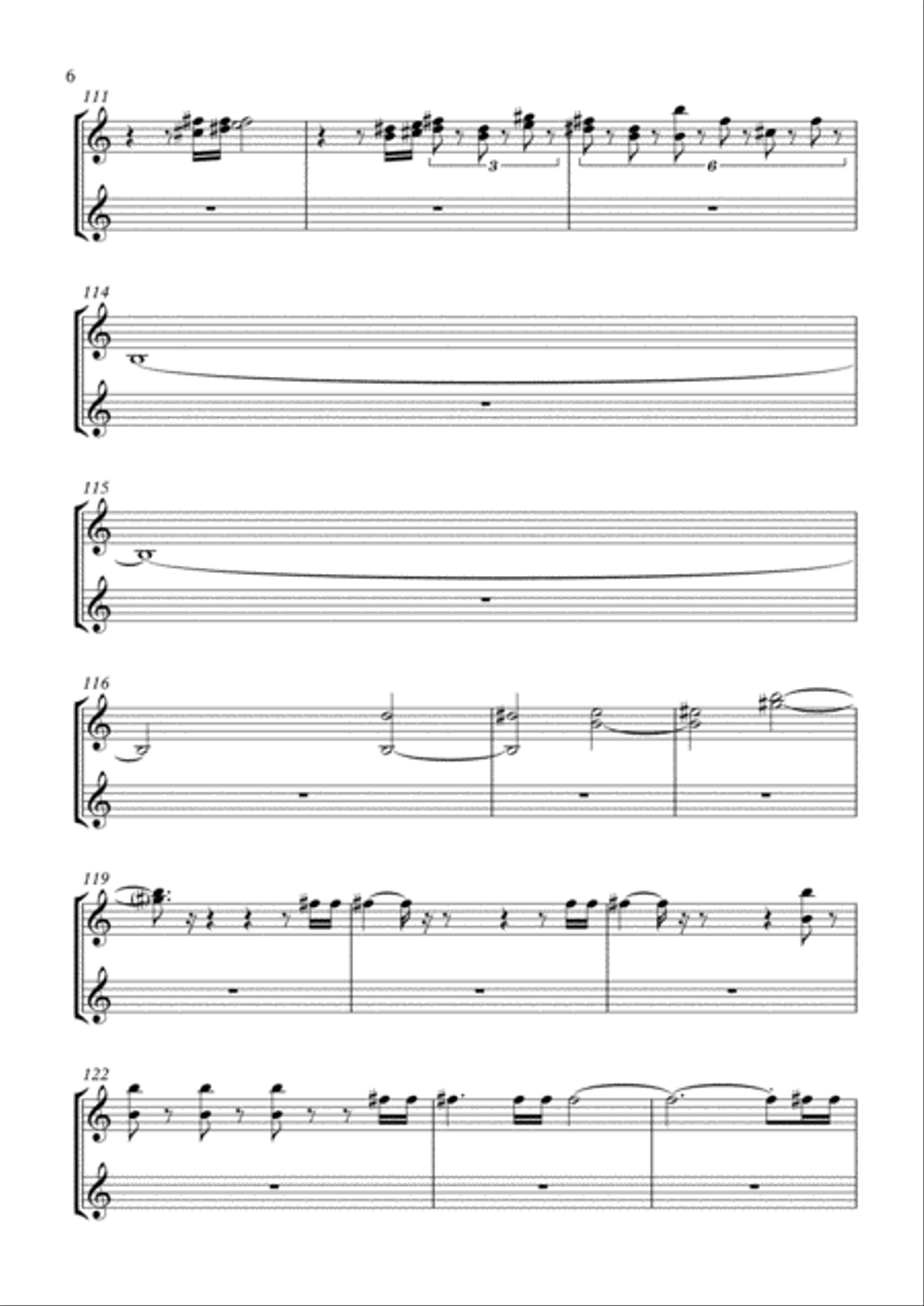 Brahms Symphony No.4 - 1.Allegro non troppo (Transposed Horn in C) Horn Solo scores gallery preview page 6
