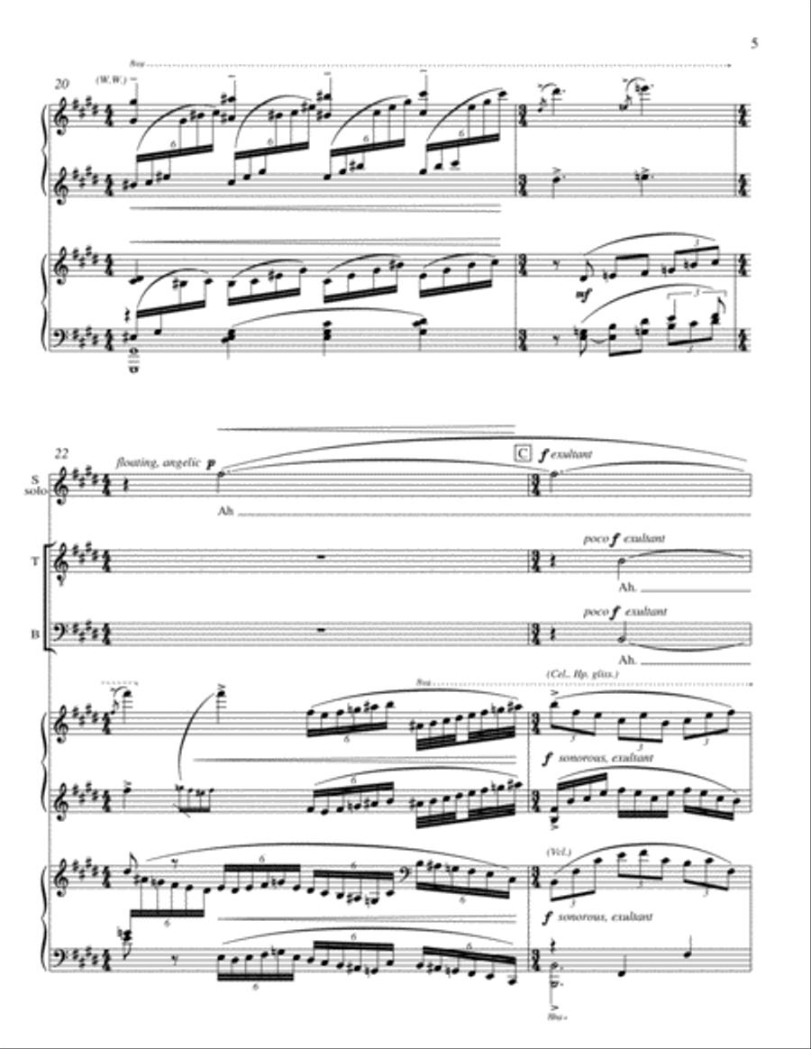 Hymn to the Nativity TTBB scores gallery preview page 5