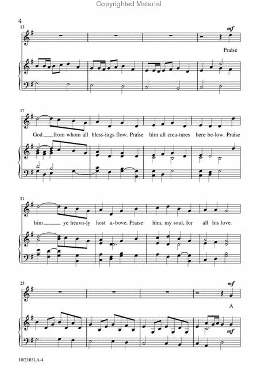 Canon of Praise 2-Part scores gallery preview page 3