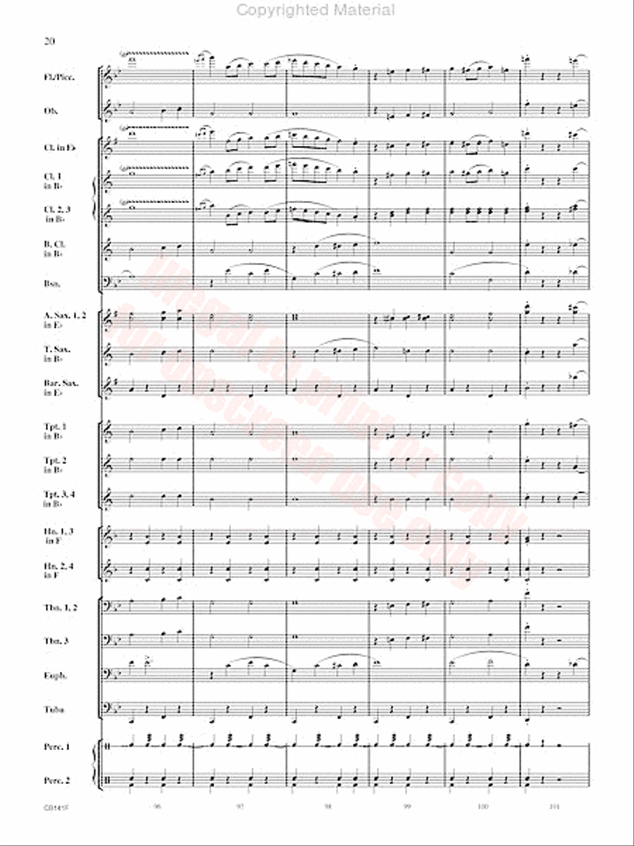 Americans We Concert Band scores gallery preview page 21