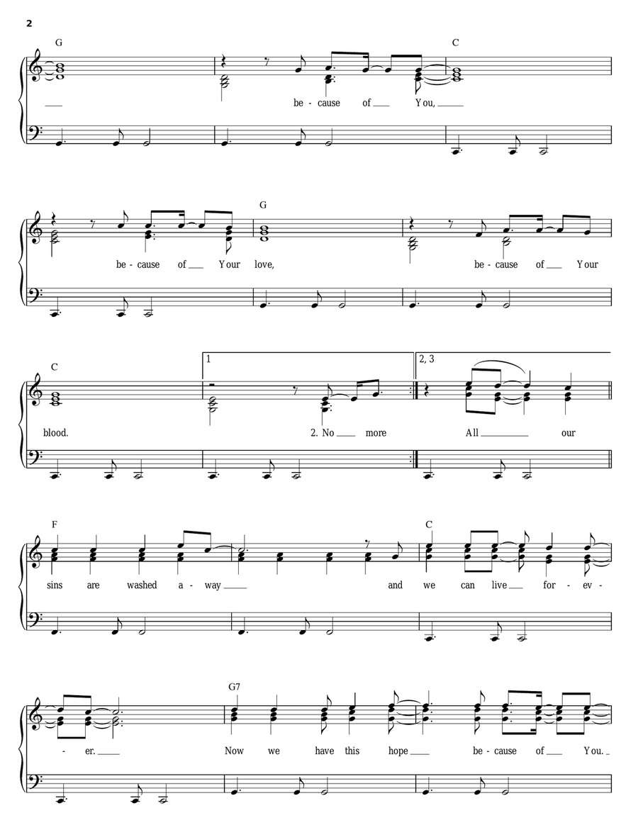 Because Of You (There's A Place) Acoustic Guitar scores gallery preview page 2