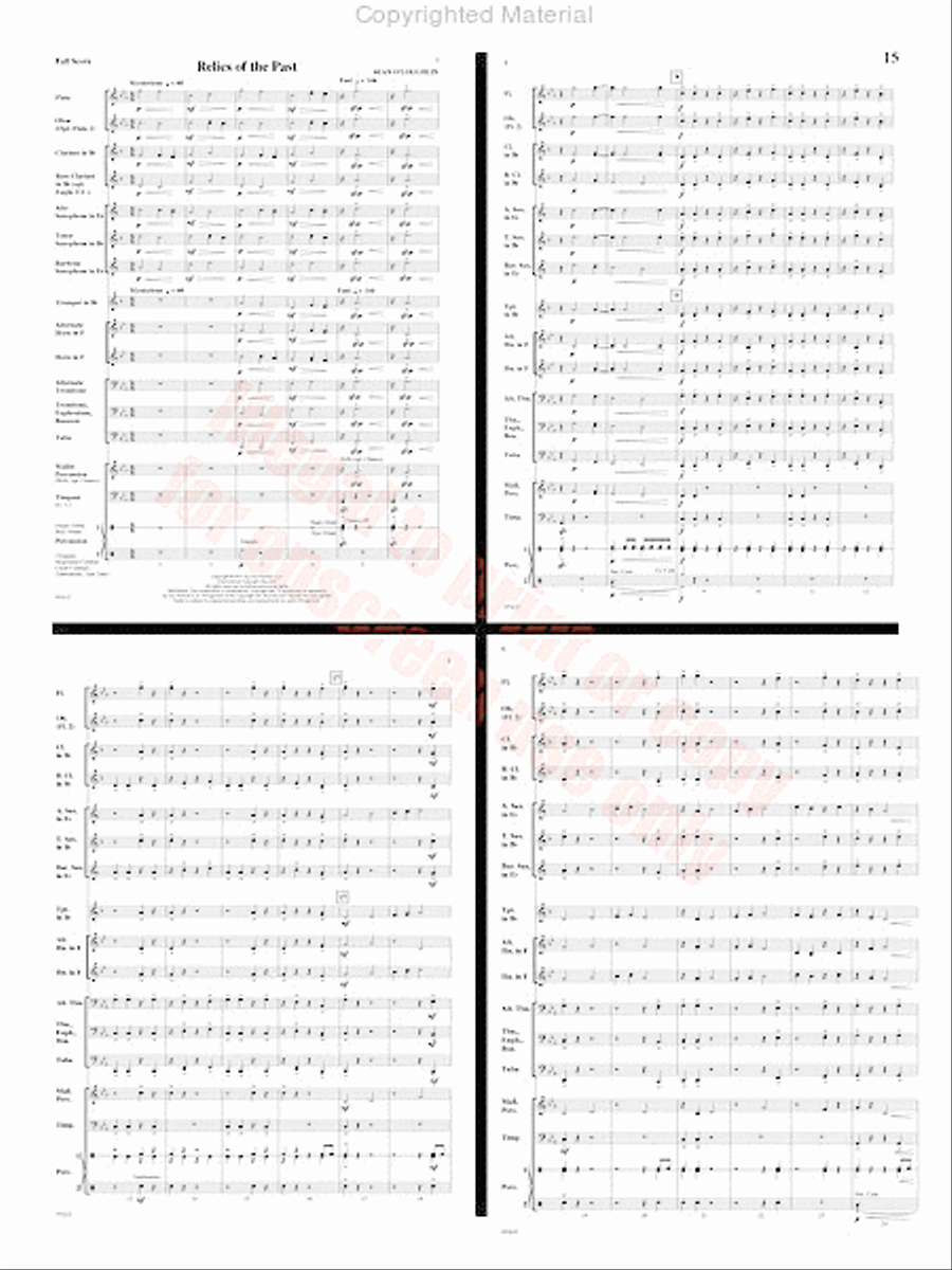Chronicles Concert Band scores gallery preview page 16